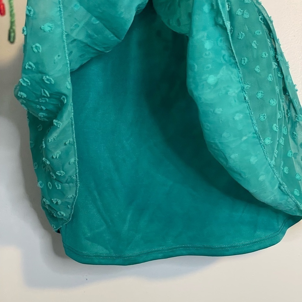 NWT- KIDPIK TEXTURED DOT CHIFFON SKIRT - Picture 7 of 8